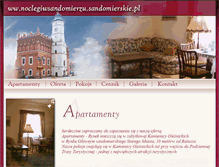 Tablet Screenshot of apartamenty-rynek.sandomierskie.pl